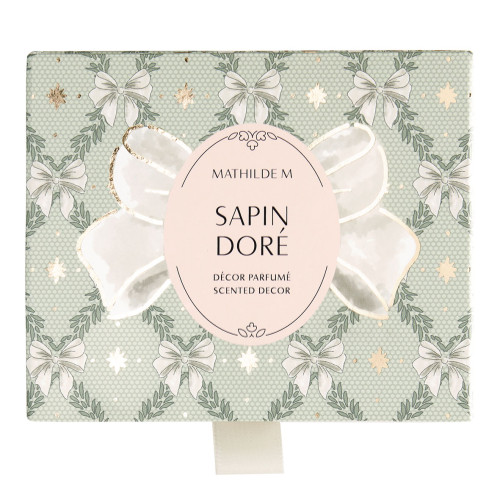 Décor parfumé et concentré de parfum Rubans de Fête - Sapin Doré