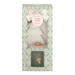 Estuche de difusor de perfume Rubans de Fête - Sapin Doré