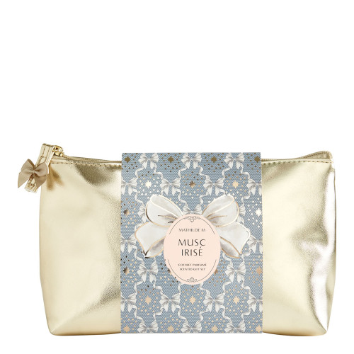 Estuche con perfume de ambiente, pulsera y decoración perfumada Rubans de Fête - Musc Irisé