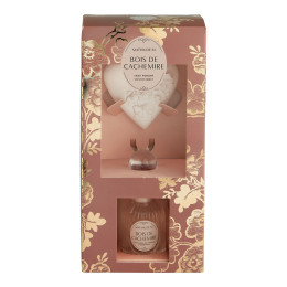 Coffret diffuseur de parfum et décor parfumé Trésor de Fleurs - Bois de Cachemire