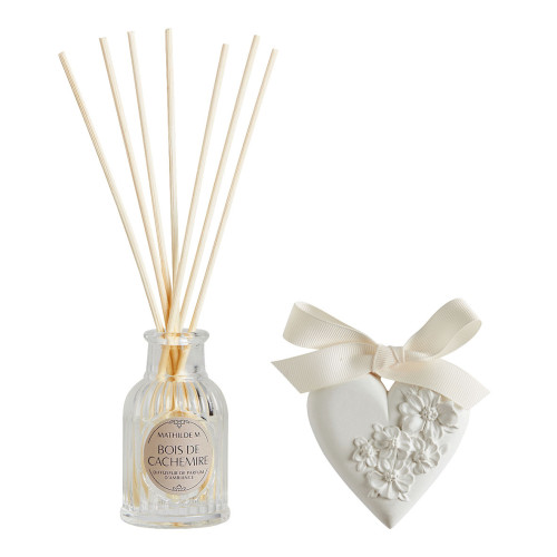 Cofanetto con diffusore di profumo e decorazione profumata Trésor de Fleurs - Bois de Cachemire