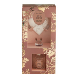 Estuche con difusor de perfume y adorno perfumado Trésor de Fleurs - Rose Élixir