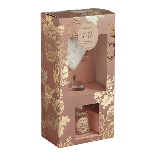 Trésor de Fleurs fragrance diffuser and scented ornament gift set - Voile de Lin