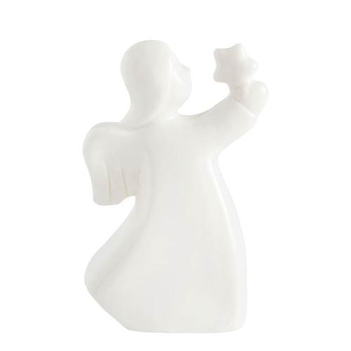 Decorative ceramic angel with LED - Medium