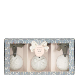 Rubans de Fête scented Christmas ornament set - Musc Irisé