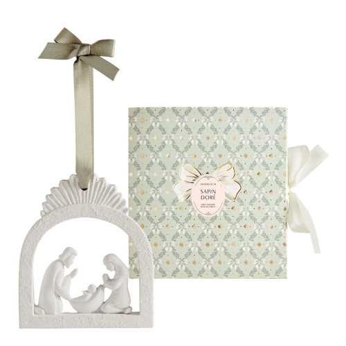 Rubans de Fête Scented Christmas Nativity Scene - Sapin Doré