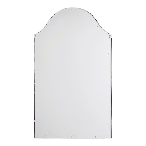 Apolline Mirror in Whitewashed Metal