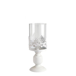 Charm Metal Pedestal Candle Holder - Small