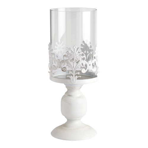 Charm Metal Pedestal Candle Holder - Small