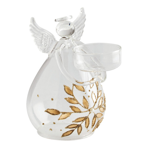 Angel's Glow glass candle holder