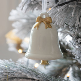 Set de 3 décorations de Noël à suspendre en céramique