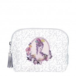 Necessaire de toilette Elegante Courtisanes cinzenta - Modelo pequeno