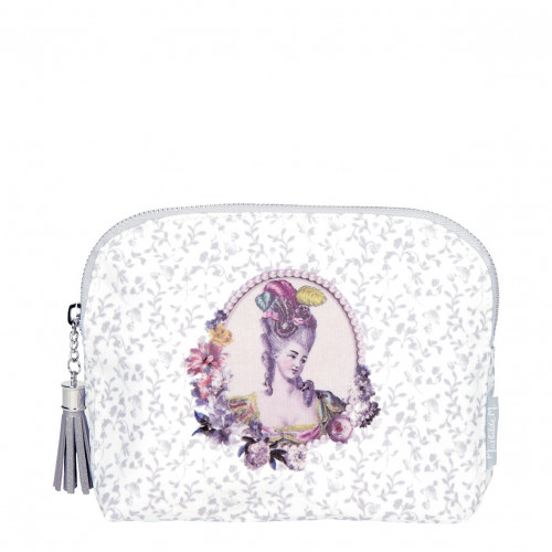 Necessaire de toilette Elegante Courtisanes cinzenta - Modelo pequeno