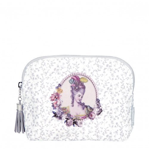 Necessaire de toilette Elegante Courtisanes cinzenta - Modelo pequeno