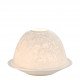 Photophore lithophanie Arabesques en biscuit de porcelaine