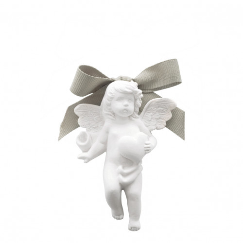 Decorazione profumata Cherubino con Cuore - Poudre de Riz