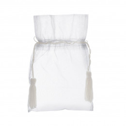 Bolsa de organza con cordón