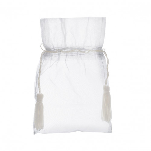 Organza bag with drawstring