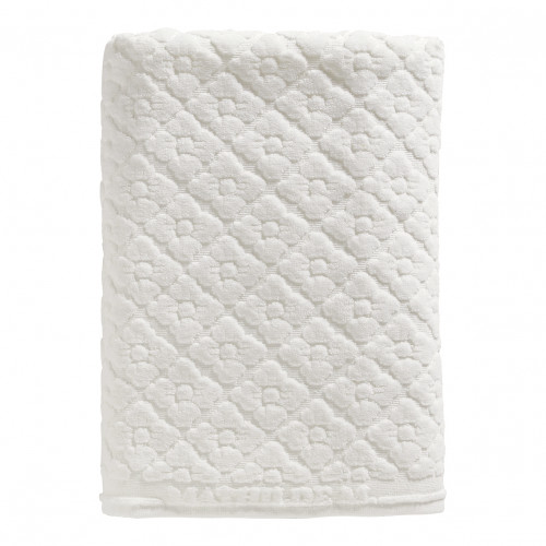 Bath towel Douceur Florale white