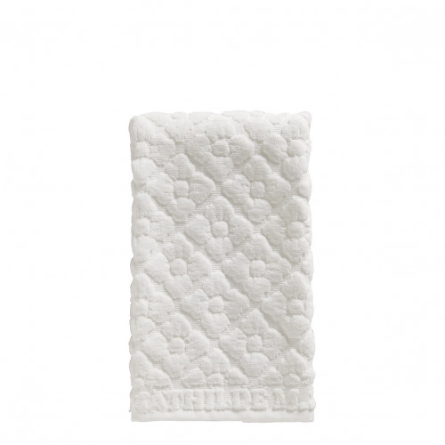 Toalla de invitados Douceur Florale blanca