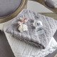 Serviette de bain Douceur Florale blanc