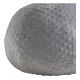 Pouf Morbidezza plumetis grigio