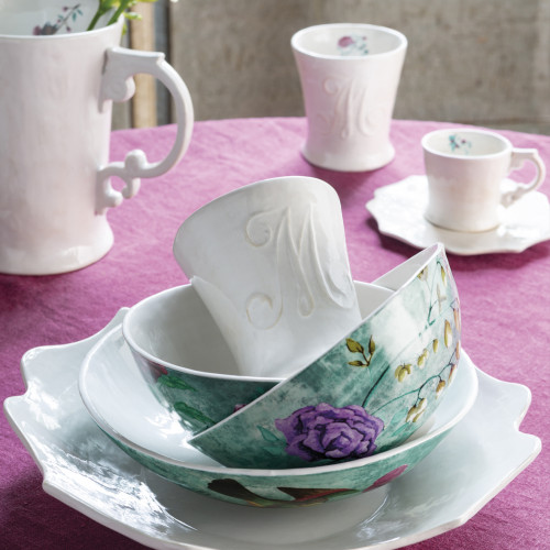 Set of 4 scalloped bowls - Large size - Capsule Rêve de Chine Collection