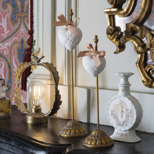 Embroidered heart scented decoration - Rose Élixir Embroidered heart scented decoration - Rose Élixir