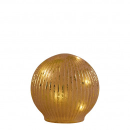 Boule mercurisée lumineuse rose et dorée - Moyen modèle
