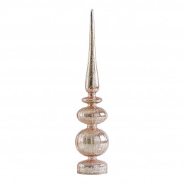 Ornamento espelhado luminoso rosa - Modelo grande