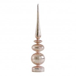 Ornamento espelhado luminoso rosa - Modelo grande
