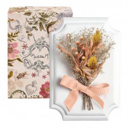 Petit bouquet mural Cabinet des Merveilles pêche