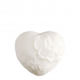 Guest soap embroided heart - Rose Elixir