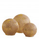 Mercury-coated light ball pink and gold - Medium size